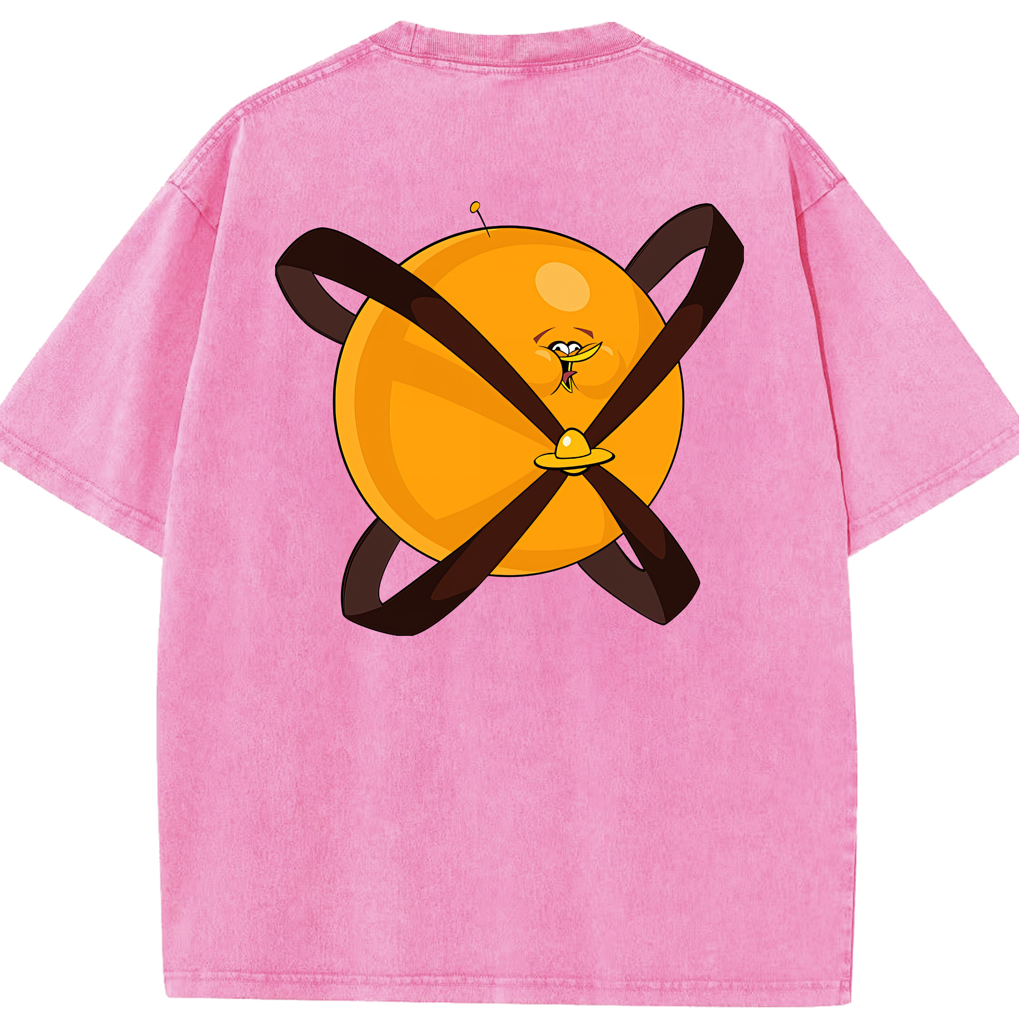 （画像用） Angry Birds アングリーバード 綿100% ヴィンテージ風 半袖Tシャツ（背面プリント）